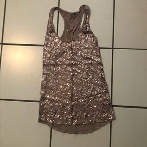 Charlotte Russe sequin tank top